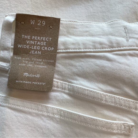 Madewell The Perfect Vintage Wide Leg Jean New With Tags - Picture 5 of 10